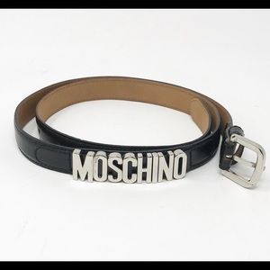 XS Black Moschino Belt